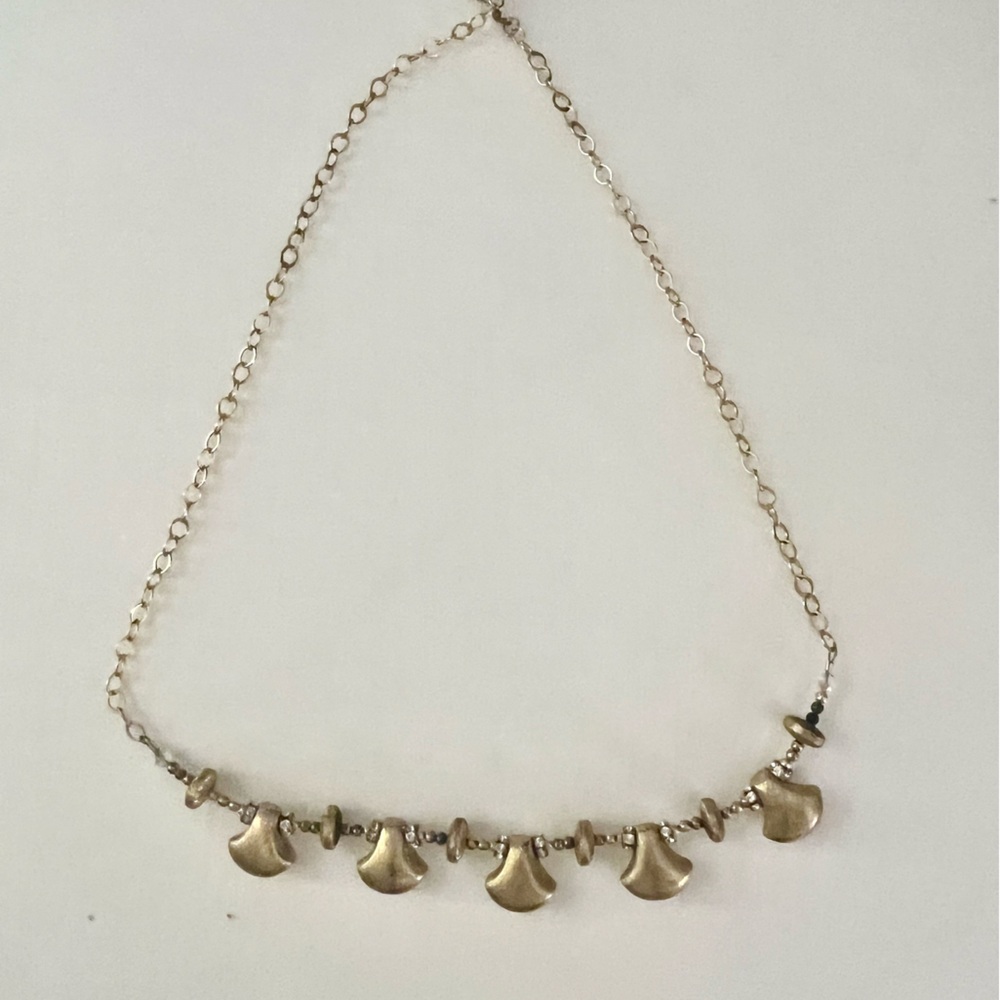 Gold tone necklace